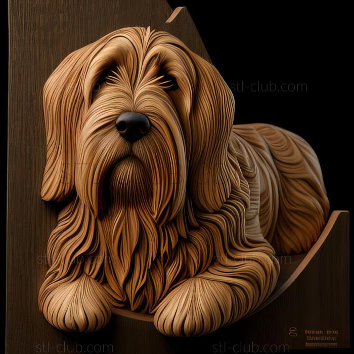 3D model st The Great Vendean Basset Griffon dog (STL)